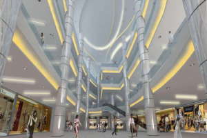 Визуализация интерьера торгового центра