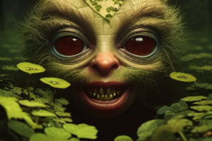 [AI GENERATED] portrait of creepy gremlin