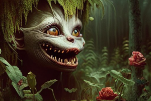 [AI GENERATED] portrait of creepy gremlin