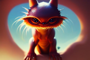 [AI GENERATED] cute creature from parallel reality