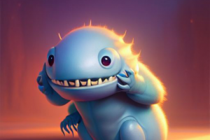 [AI GENERATED] cute creature from parallel reality