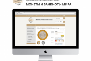 Дизайн интернет-магазина продажи монет