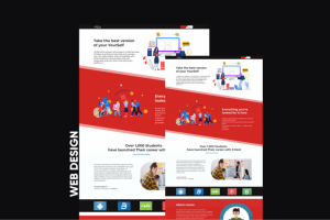 Дизайн сайта для курсов по программированию