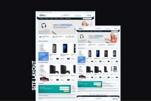 Верстка сайта гаджетов по доступным ценам Robomag
