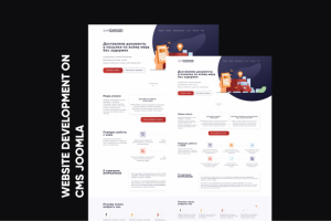 Сайт сервиса доставки документов и посылок на Joomla