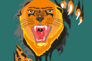 «Тигр», векторный рисунок