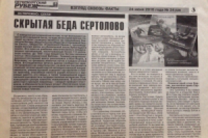 Для газеты Петербургский рубеж