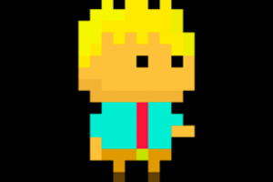 пиксельный персонаж школьник