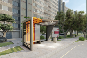 малые архитектурные формы, остановка