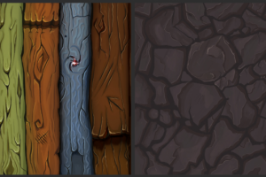 Текстуры дерева и камня