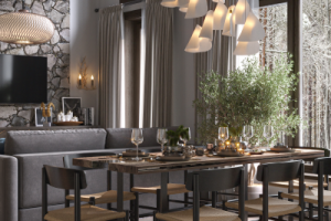 гостиная-кухня