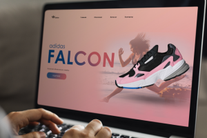 Разработка первого экрана ADIDAS