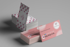 Визитки для магазина детской одежды