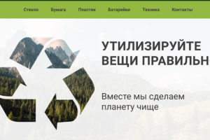 Сайт-визитка Утилизация