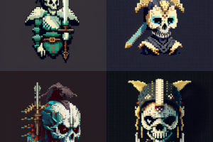 Работы в стиле пиксель арт