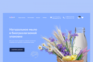 Лендинг Магазин натурального мыла