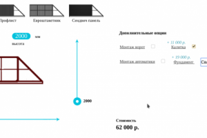 Калькулятор расчета ворот