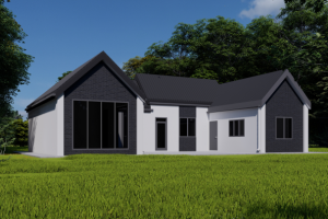 Коттеджный дом в стиле барнхаус