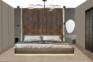 Коллаж спальни в современном стиле