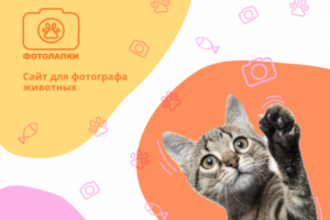 Сайт для фотографа животных "Фотолапки"
