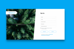 RelaxLux Sign Up