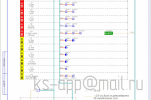 Примеры чертежей: пожарная сигнализация, схема структурная