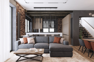 Дизайн проекта для частного дома 180м2.