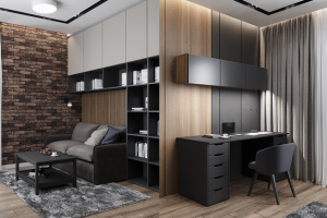 Рабочий кабинет в жилом доме