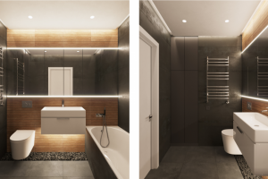 Дизайн-проект квартиры в ЖК Urban Park 73,20 м2 Ванная