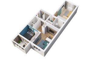 Перепланировка 2к квартиры в две 1к квартиры