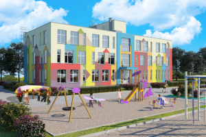 3d визуализация детского сада