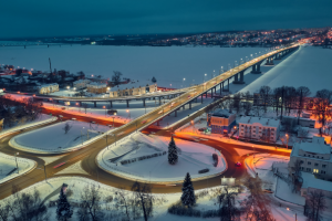 Развязка моста.