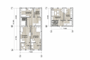 Планировочное решение двухэтажной квартиры