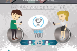 Баннер для приложения "Double you games"