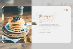 Breakfast Landing page