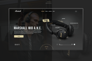 Landing page for Marshall MID A.N.C. (redesign)