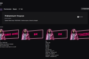 Оформление Twitch канала