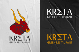 Логотип греческого ресторана "Kreta"