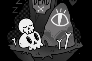 Принт для футболок «я высплюсь, когда умру»