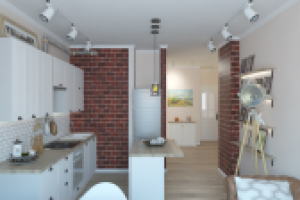 Дизайн проект трехкомнатной квартиры