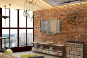 Однокомнатная квартира в стиле лофт