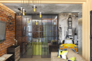 Однокомнатная квартира в стиле лофт