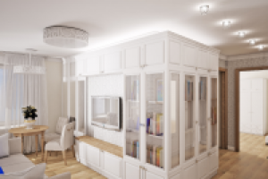 Дизайн проект трехкомнатной квартиры