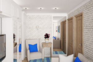 Дизайн проект трехкомнатной квартиры