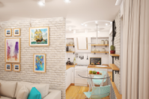 Дизайн проект трехкомнатной квартиры