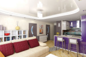 Дизайн однокомнатной квартиры. Квартира-студия.