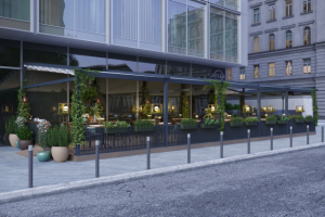 Летняя веранда ресторана «Булка» на Белорусской