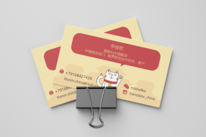 Визитка для переводчика китайского языка