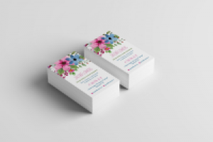 визитка для сервиса доставки цветов