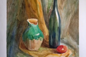 Натюрморт. Бумага,акварель. Формат 48х66